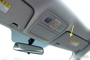 OEM 85202 2L020TX Passenger RH Sun Visor Gray For 2008 2011 Hyundai i30 : i30cw - Picture 1 of 7