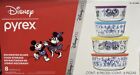 Pyrex Disney 100 Years Mickey & Minnie Mouse 8 Piece Glass Storage + Lids Set