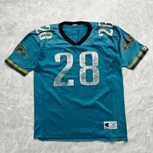 VTG 90s NFL FRED TAYLOR #28 JACKSONVILLE JAGUARS JERSEY CHAMPION SIZE 44 L - Picture 1 of 11