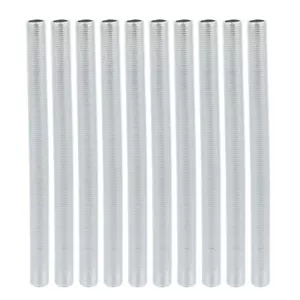 10Stk. Gewinderohr M10x1 Verzinkt Lampen Rohr Nippel Leuchtenrohr 135mm Länge - Bild 1 von 3