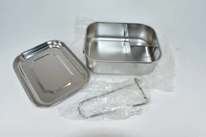 ZEAYEA CONFEZIONE 2 BENTO BOX ACCIAIO INOX NUOVO IN SCATOLA - Foto 1 di 3