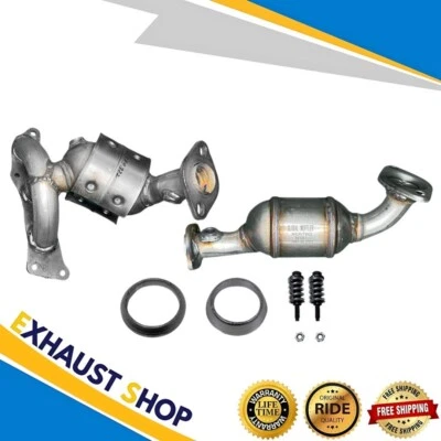 Juego Catalítico Delantero y Trasero Para 17-24 Mitsubishi Mirage 1.2L Envío Rápido Nuevo Foto 1 de 4