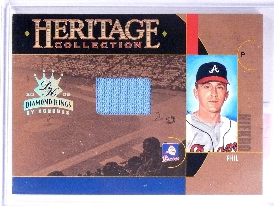 2005 Diamond Kings Heritage Collection Phil Niekro Jersey #D41/50 #HC21 - Image 1 of 1