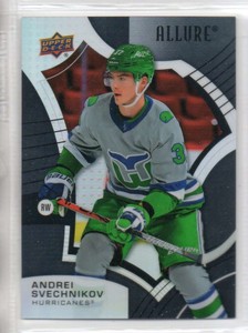 Andrei Svechnikov 2021-22 Upper Deck Allure #72 Black Rainbow {0310