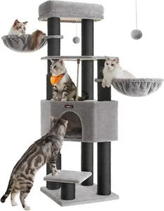 Cat Tree for Large Cats, Heavy Duty Cat Tower with Self-Heating Pad - Picture 1 of 5