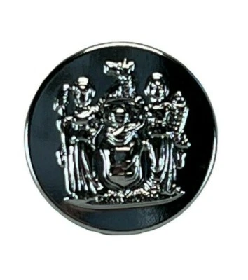 VTG State Seal Of New Jersey Police Uniform Buttons Waterbury CO - Image 1 of 3