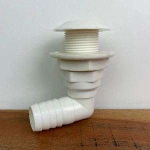 1" board outlet 90° angle plastic 25 mm hose connection board bushing - Picture 1 of 3