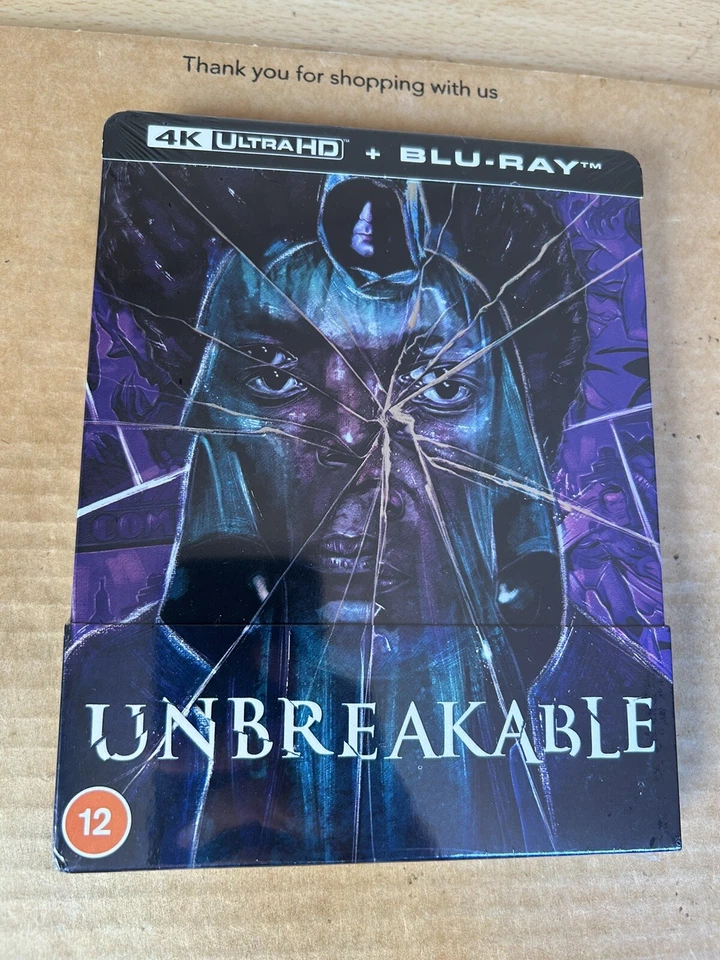 UNBREAKABLE - Rare UK 4K UHD BLU RAY STEELBOOK - NEW & SEALED Bruce Willis - Image 1 of 4