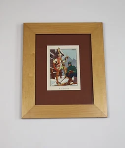 De colección L. Bonnotte 1920 Estampado Pochoir Chamonix La Guirlande Ilustración Esquí - Imagen 1 de 12