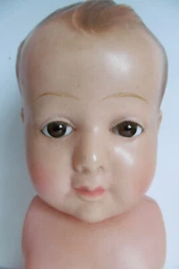 TÊTE ET CORPS PETITCOLLIN EN CELLULOÏD - POUR PIÈCES OU À RESTAURER - TÊTE 15 cm - Imagen 1 de 8