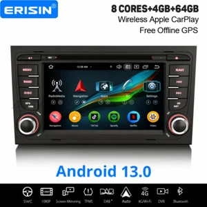 Android 13 Car Stereo for AUDI A4 S4 RS4 B7 B9 RNS-E SEAT EXEO Navi DAB+ CarPlay - Picture 1 of 24