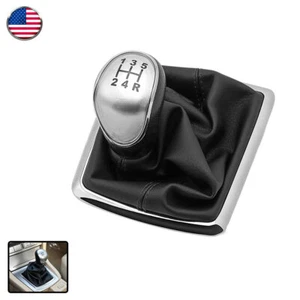 1PC Vehicle 5 Speed Frame Gear Shift Knob Lever Gaiter For Ford Focus 09-14 - Foto 1 di 20