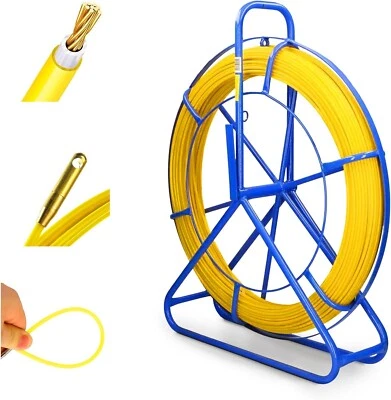 EXTRALINK Kabelzieher Kabeleinziehhilfe Einziehband Einziehhilfe Fiberglas 8mm 50m