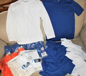 George Boys School Uniform Shirts Moisture Wicking - Sz L & XL - U pick color - Picture 1 of 15
