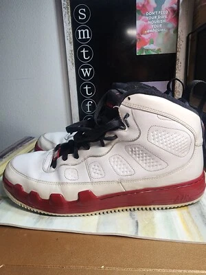 Nike Air Jordan Fussion 9 Hombres Talla 13 Zapatillas Zapatos Rojo Blanco Negro 352753-102 Foto 1 de 4