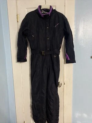 Vtg Ski Suit One Piece Snowsuit HARD CORPS retro Snow 80s Womens Size 10 - Image 1 of 4