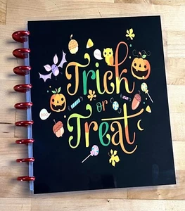 Herbst Halloween Trick or Treat Süßigkeiten Vorder-/Rückseite Set 4 Verwendung mit Happy Planner- - Bild 1 von 3