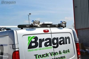 Barra de techo trasero NEGRA + LED multifunción + baliza + puntos para LDV Maxus V80 - Imagen 1 de 9