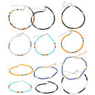 Colorful Beads Anklet 12pc Boho Ankle Bracelets (Random)-