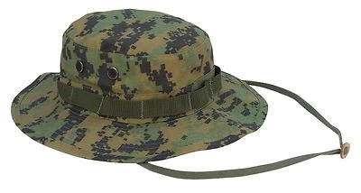 Boné Boonie militar camuflagem digital Woodland poli/algodão ROTHCO 5827 - Imagem 1 de 4