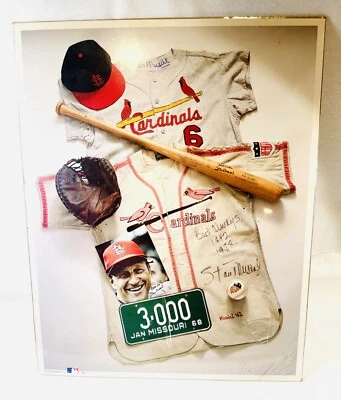 STAN "The Man" MUSIAL 1993 MLB 11 x 14  Poster Print No. 12 Cardinals w/ COA - Image 1 of 3