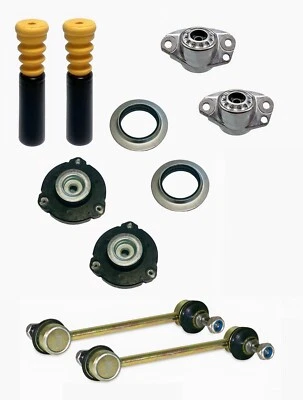 4 Domlager Koppelstangen gekürzt für VW Polo 9N Audi A2 8Z mit Gewindefahrwerk - Bild 1 von 4