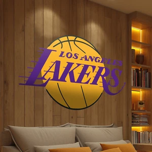 Calcomanía de pared de Los Angeles Lakers - Serie NBA - Calcomanía de pared para decoraciones de habitaciones - Imagen 1 de 7