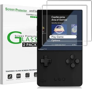 2-Pack amFilm for Analogue Pocket- Tempered Glass Screen Protector, Easy Install - Picture 1 of 6