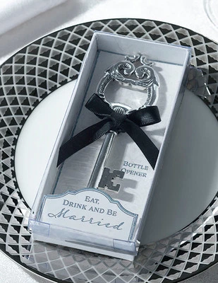 Abridor de botellas con llave decorativa - 4" - Favores de boda - Suministros para fiestas Foto 1 de 2