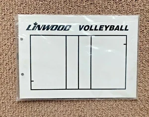 ¡Tabla de entrenamiento de voleibol Linwood! Portapapeles Coach Coaches borrado en seco 9x13 cancha - Imagen 1 de 2