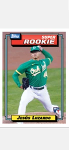 2020 TOPPS TBT SUPER ROOKIE SET 45 CARD OAKLAND ATHLETICS JESUS LUZARDO #268 - Picture 1 of 1