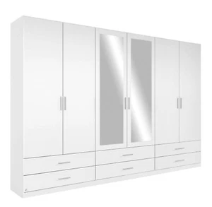 Kleiderschrank Schrank Schlafzimmerschrank weiß 6 Türen - Bild 1 von 10