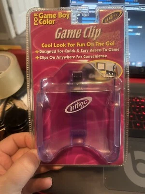 Intec Game Clip Gameboy Color Accessory #G2300 (Purple) - New Factory Sealed - Image 1 of 2