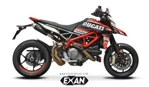 Silenciadores de escape Exan X-ONE acero negro Ducati Hypermotard 950 RVE-SP 2019-2024 - Imagen 1 de 1