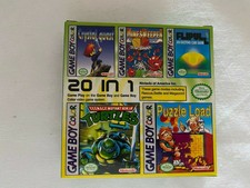NINTENDO GAMEBOY ADVANCE COLOR GBC 20 IN 1 CIB Crystal Turtles Flipull Puzzle 