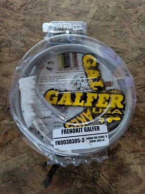 GALFER 3 LINE 前钢编织刹车线套件本田 TRX 250 EX X 250ex 250x — 第 1/2 张图片