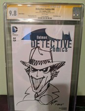 Batman Detective Comics CGC SS Sketch Cover Walt Simonson The Joker Original Art