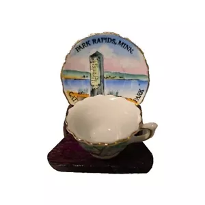 Mini tazza e piattino souvenir Itasca State Park 2,5" con piattino, 1,75" con tazza MN - Foto 1 di 6