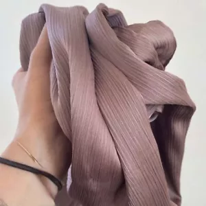Premium Crinkle Hijab Satin Scarf Women Muslim Headscarf Islamic Shawl and Wrap - Picture 1 of 49