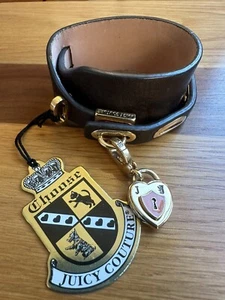 Juicy Couture braun Leder Manschette Wickelarmband neu mit Etikett - Bild 1 von 7