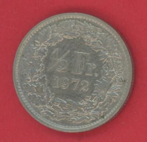 SWITZERLAND 1/2 FRANC 1972 KM # 23a.1 UNC LESS. - Picture 1 of 2