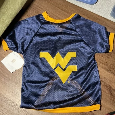 Camiseta oficial licenciada para cães WVU Mountaineers — All Star Dogs — Vários tamanhos — Nova com etiquetas - Imagem 1 de 4