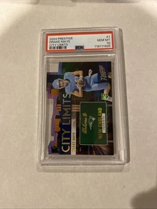 2024 Prestige Drake Maye City Limits SP Patriots GRADUADO PSA 10 GEMA Patriots 🔥 - Imagen 1 de 2