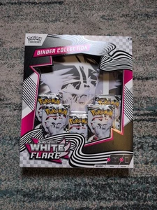 Pokémon White Flare Binder Collection (New/5 Card Packs) In Hand, Free Shipping - Picture 1 of 2
