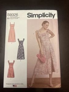 Simplicity 9326 Ruffle Collar Fitted Dress Sewing Pattern Misses Choose Size New - Picture 1 of 1