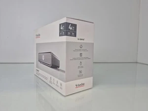 Disco duro externo profesional SanDisk G-Drive 4 TB en caja SDPH91G-004T-D-0H - Imagen 1 de 8