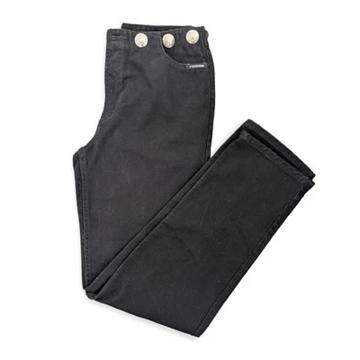 Jeans Rocky Mountain 31x32 Concho Botón Southwest Denim Negro Años 90 Rockies Foto 1 de 4