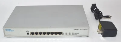 Nortel Networks Baystack 70-8T, 8 Port Fast Ethernet Switch *Used* 206736-A - Image 1 of 4