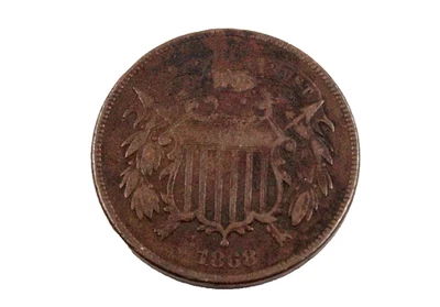 U.S.A. 1868  2 CENT COIN - Image 1 of 4
