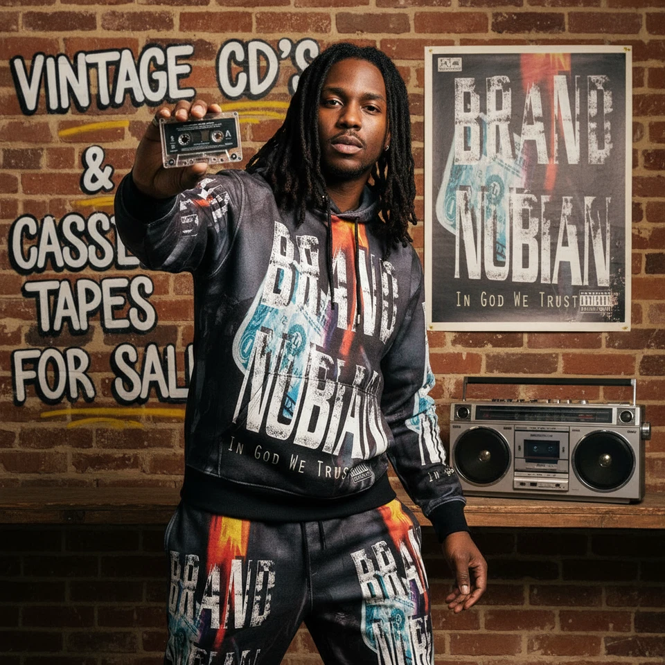 •BRAND NUBIAN - IN GOD WE TRUST• ~1992 OG PRESSING~ (CASSETTE TAPE) (1) - Image 1 of 4